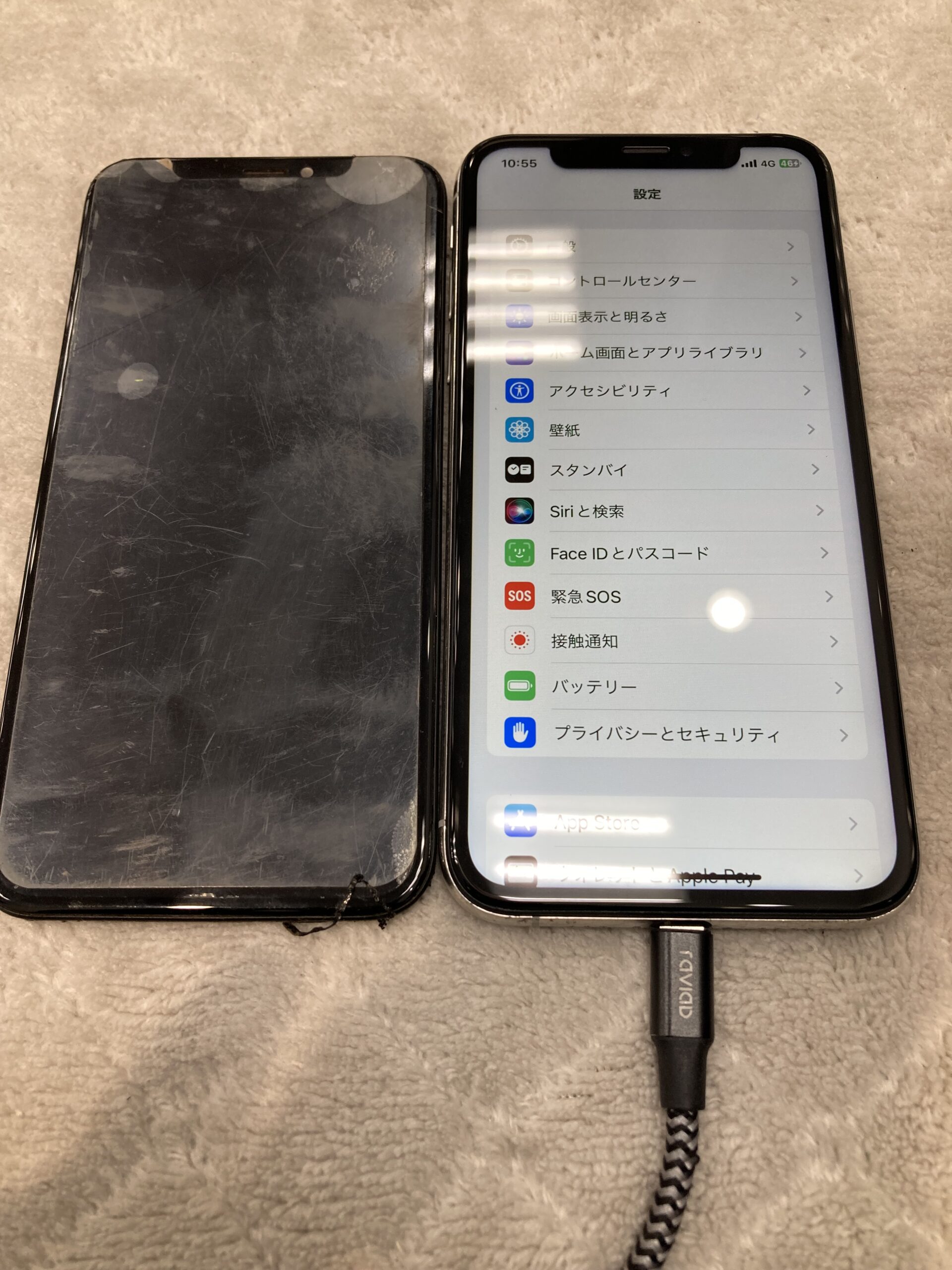 iPhone XS|画面交換｜野田市からご来店