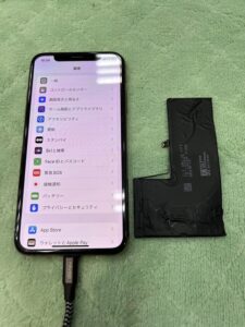 iPhone　XS　バッテリー交換修理