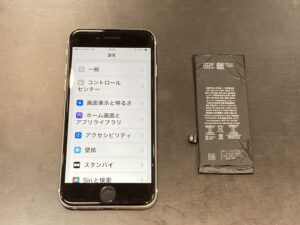 iPhoneSE2　バッテリー交換修理