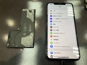 iPhone11Promax　バッテリー交換修理