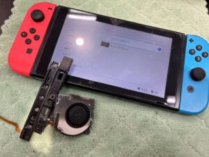 Switch　冷却ファン　レール　修理